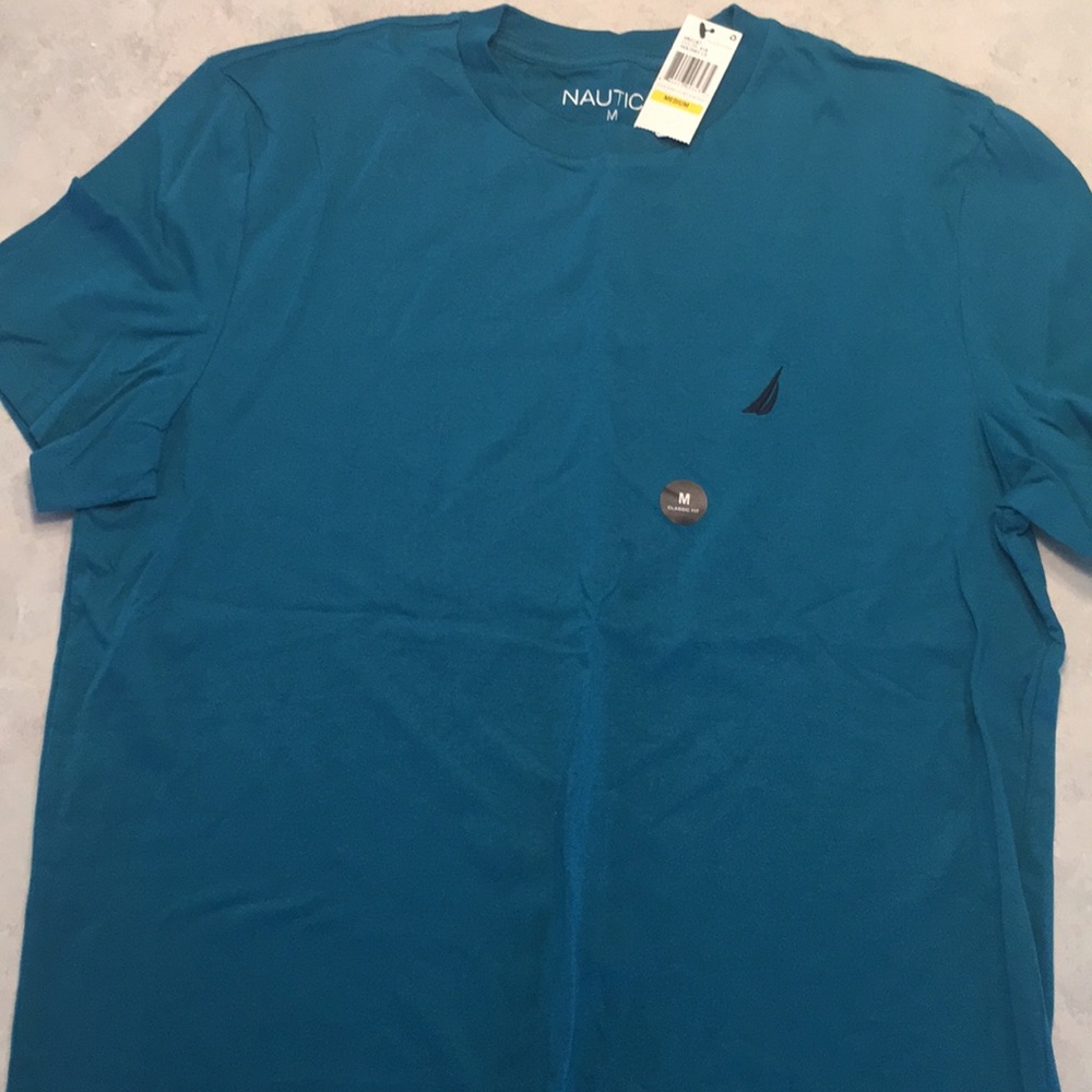 Nautica new with tags (NWT) teal t shirt medium